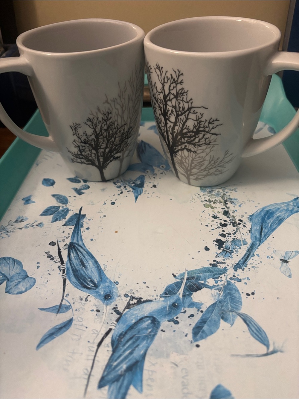 Corelle Timber Shadows 12 ounce Mug 4.25" tall set 2